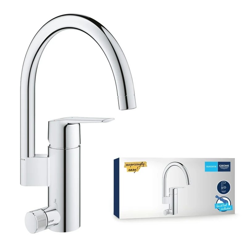 GROHE Start 2021 | Single-Lever Sink Mixer Tap 1/2 Inch | Chrome | 30495001