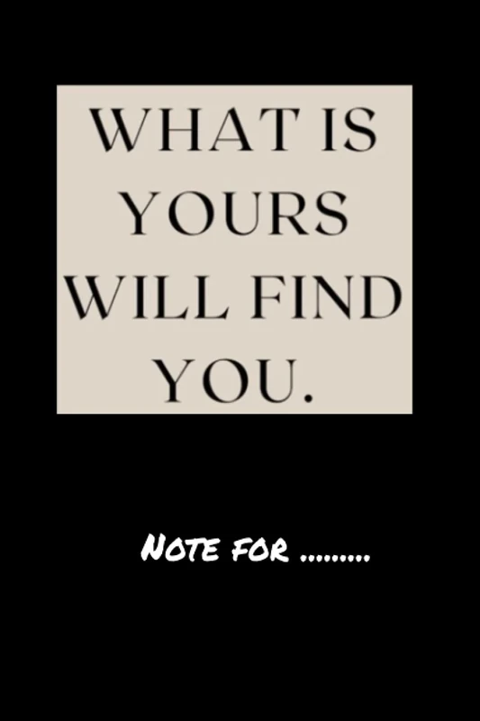 ixucgrt1035 what is yours will find you- 120 pages College Ruled Notebook Lined School Journal for girl boy teen
