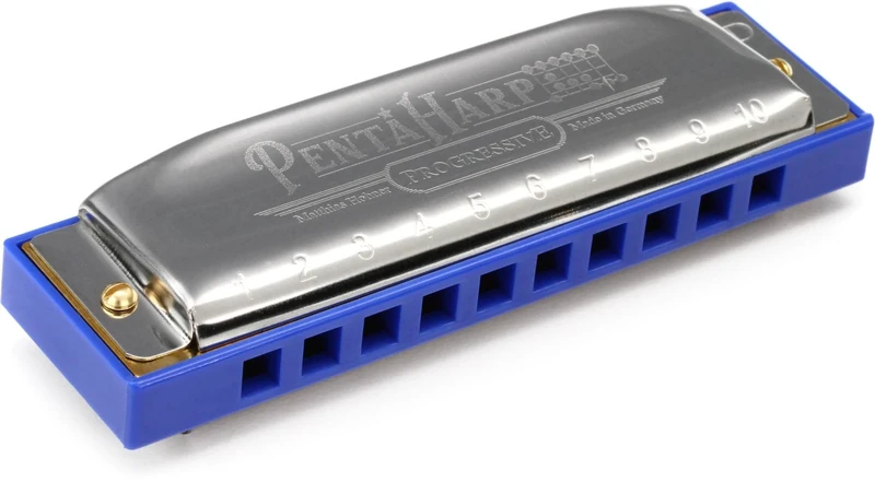 Hohner Harmonica Pentaharp Harmonica, Key of D Minor, Stainless steel (M21BX-DM)