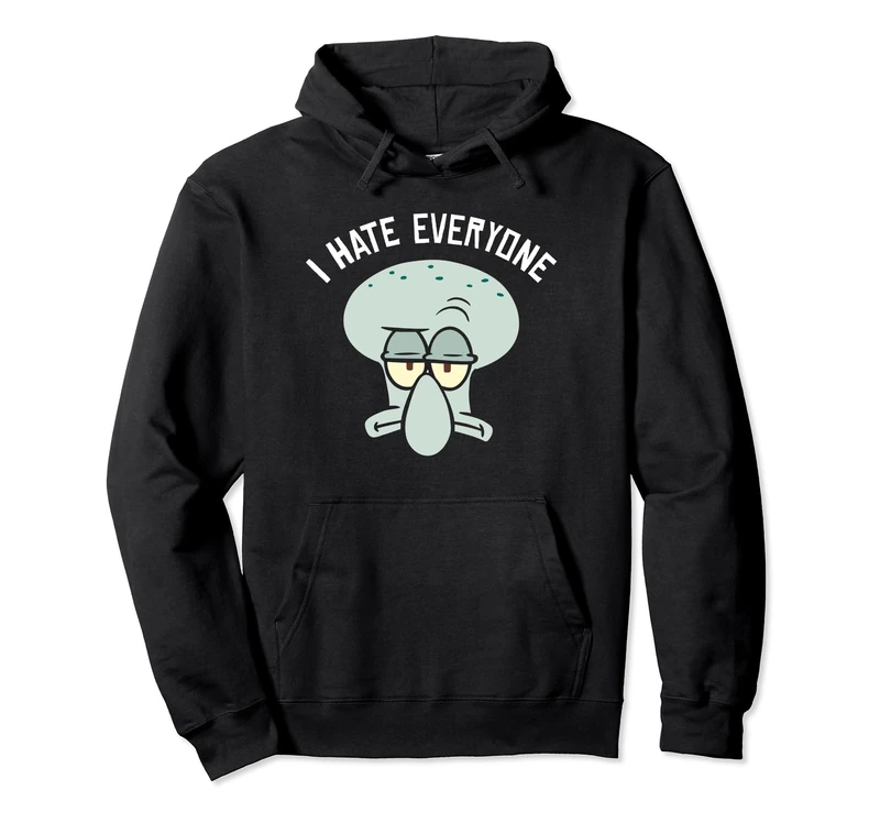 SpongeBob SquarePants Squidward I Hate Everyone Pullover Hoodie