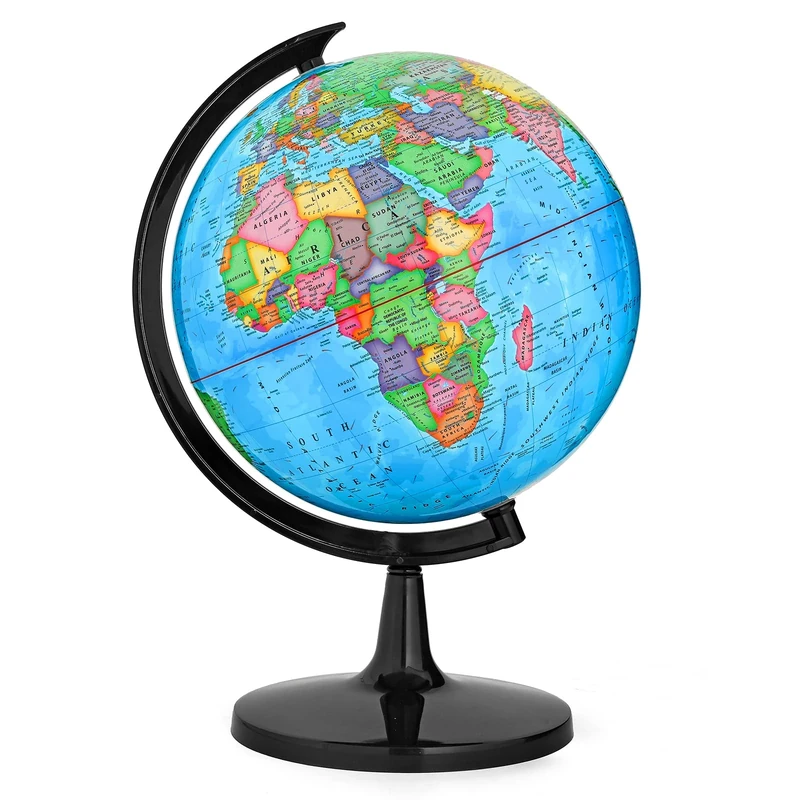 33CM/13 Inch Educational World Globe, Classroom Decorative Earth Globe