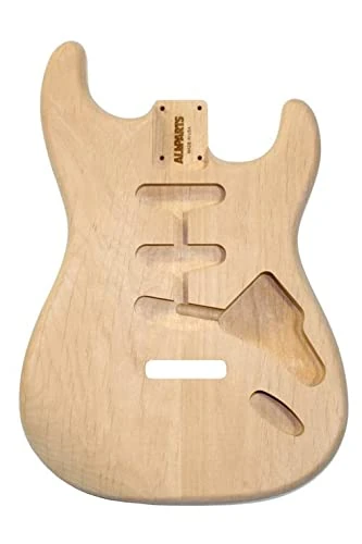 Allparts® SBO ALDER REPLACEMENT BODY FOR STRATOCASTER® - Body for Electric Guitar in Strat® Style - Untreated - Alder Light