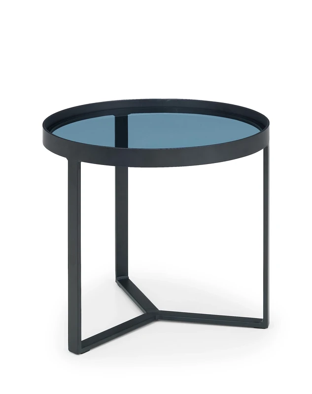 Julian Bowen Loft Lamp Table, Smoked Glass