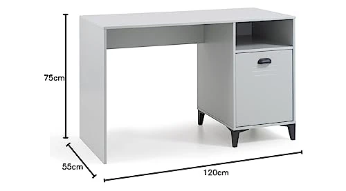 Julian Bowen Lakers Locker Desk, Grey, One Size (LAK005)