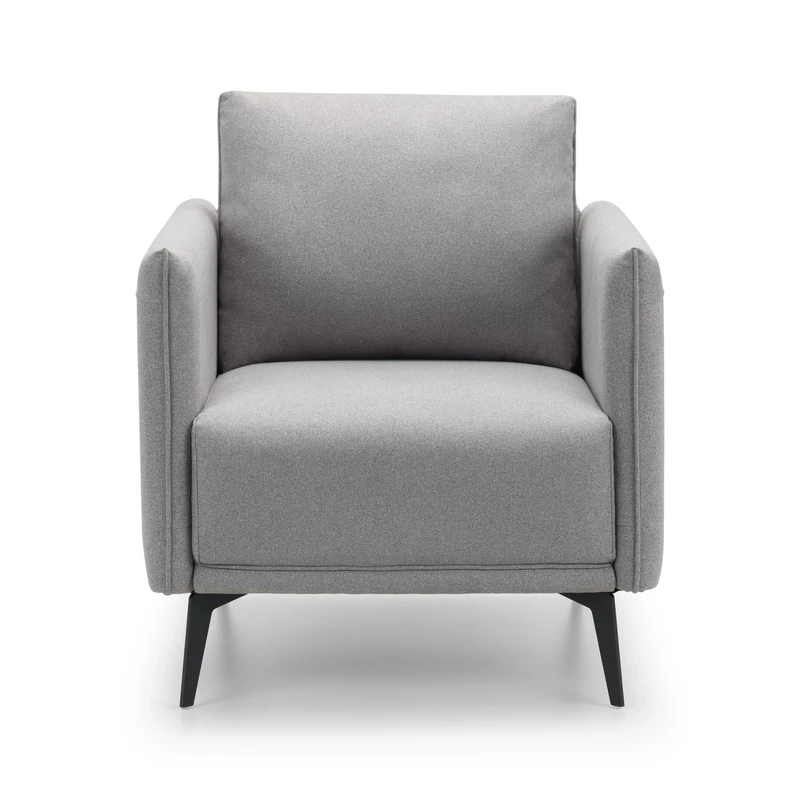 Julian Bowen Rohe Armchair - Platinum Arm Chairs