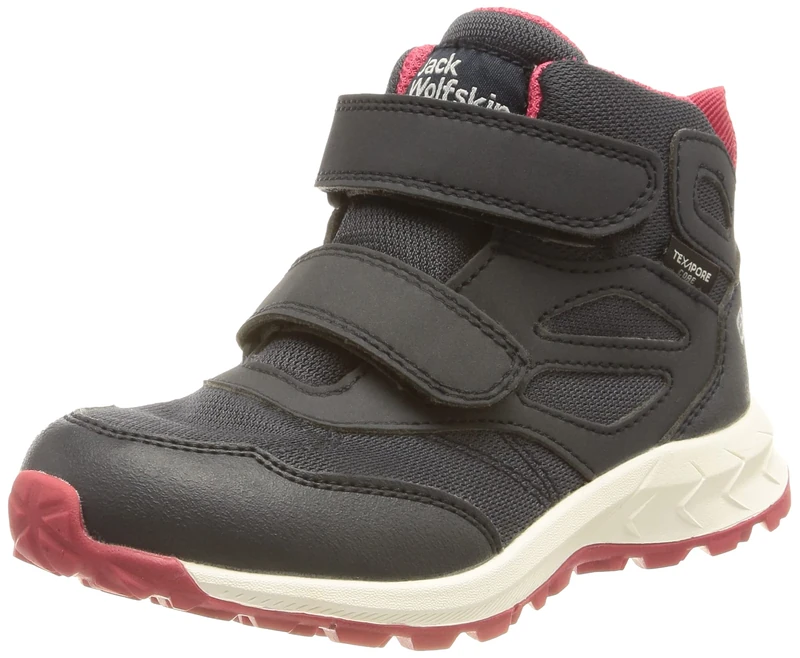 Jack Wolfskin Unisex Woodland Texapore Mid Vc K Walking Shoe, Dark Blue Pink, 4 UK