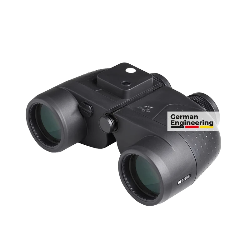 NOBLEX NF 7x50C Inception Binoculars | Waterproof Binoculars with Compass | Suitable for Water Sports, Sailing or as Boat Accessory | Waterproof Binoculars | Black Binoculars