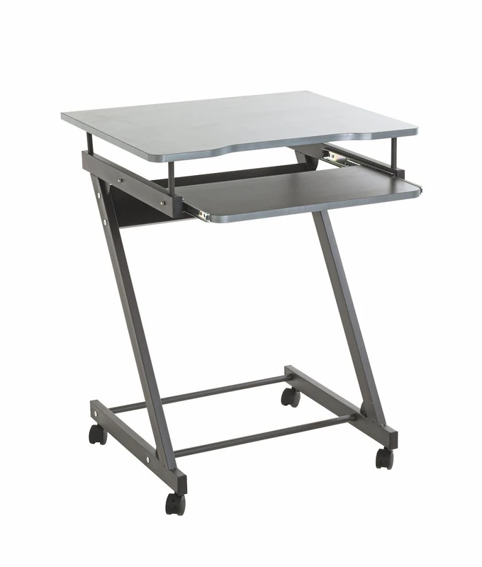 HAKU Pc-Desk Anthracite, Mdf, Metal - Dim.: W 60 cm X H 75 cm X D 49 cm, Style: Modern - Image 1