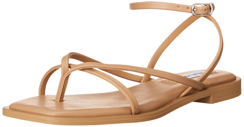 Steve Madden Women's Agree Sandal, Tan, 6.5 UK