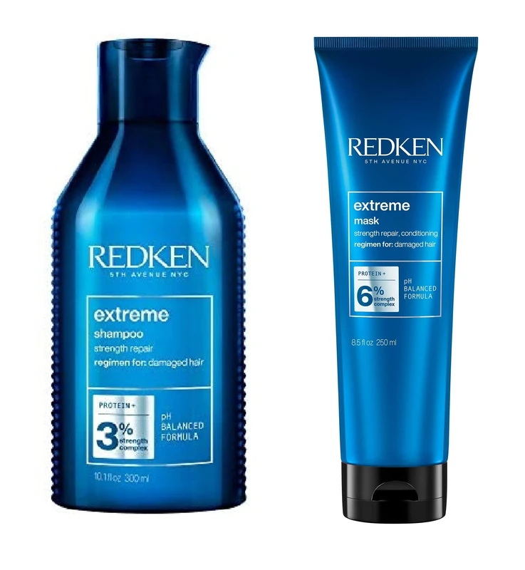 Redken | Extreme | Shampoo & Hair Mask Treatment Duo Set | For Damaged Hair| Repairs Strength