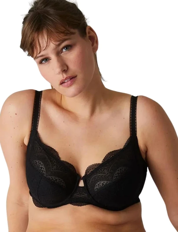 Simone Perele Women's Karma Full Cup Bra, Black, 32DD