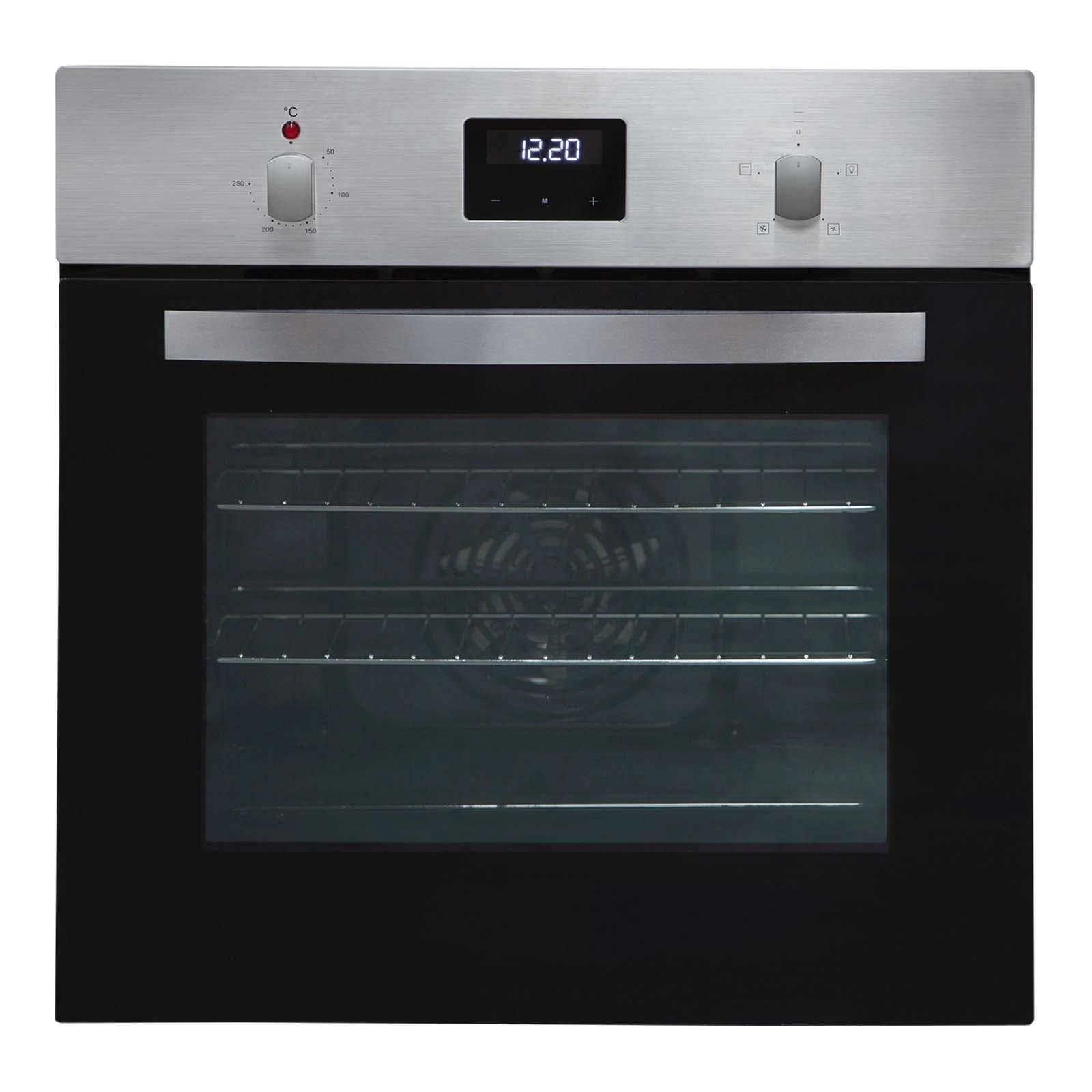 Single Electric Fan Oven In Stainless Steel, 60cm & Digital Display - SIA UB02SO