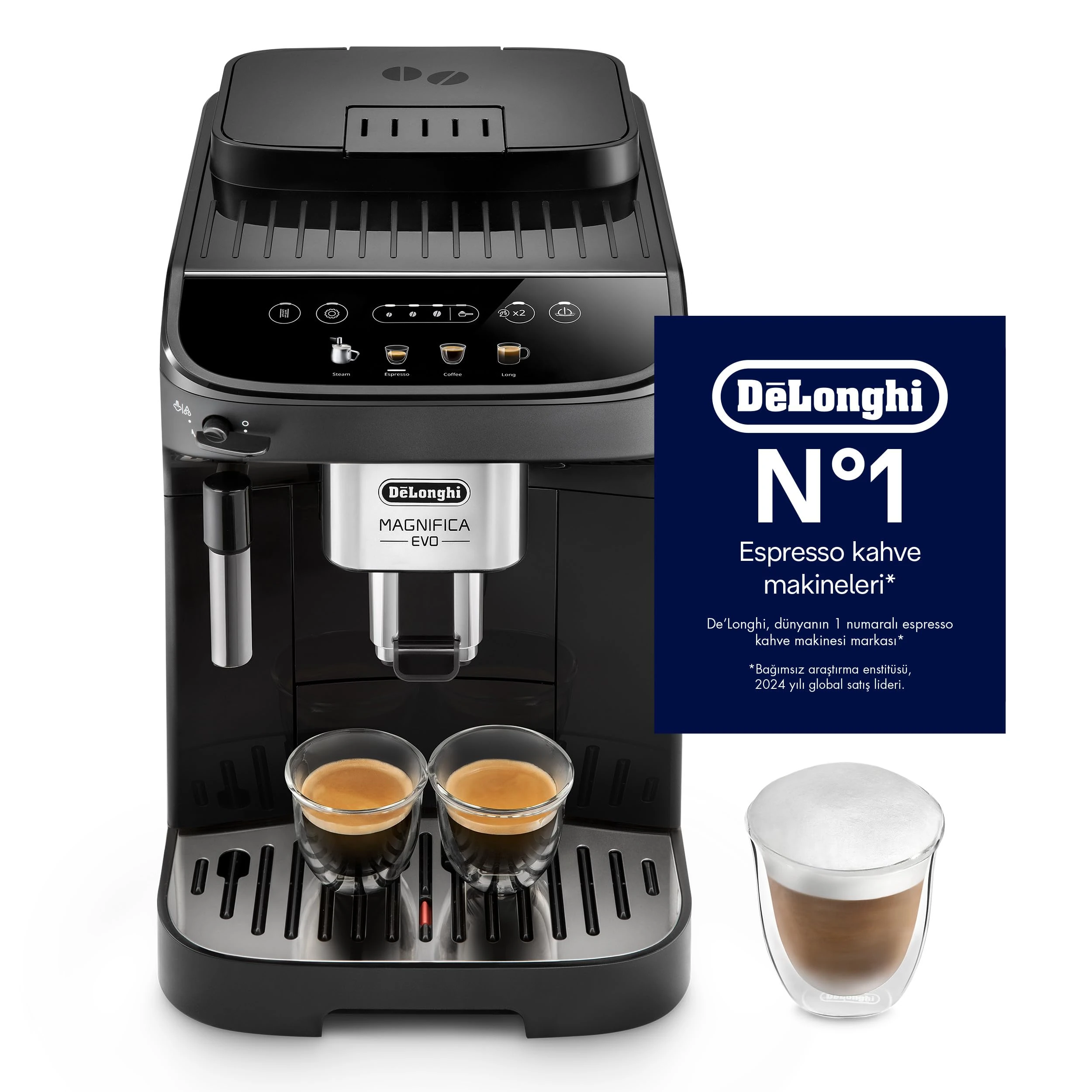 DeLonghi Coffeemachine ECAM 290 21 B Delonghi21 Delonghi 21 Magnifica Evo Black Schwarz (ECAM 290 21 B) Delonghi21 Delonghi 21