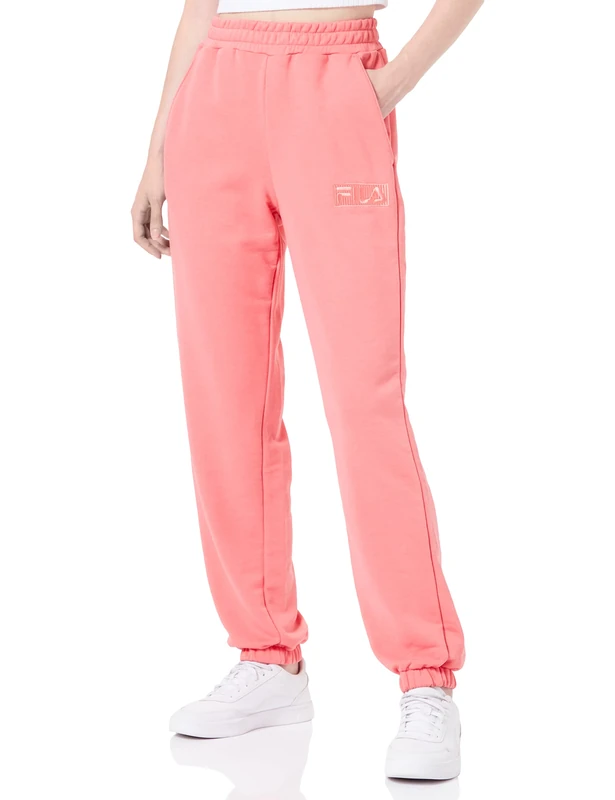 FILA Women's Bandirma High Waist Sweat Pants Casual Trousers Tea Rose XS