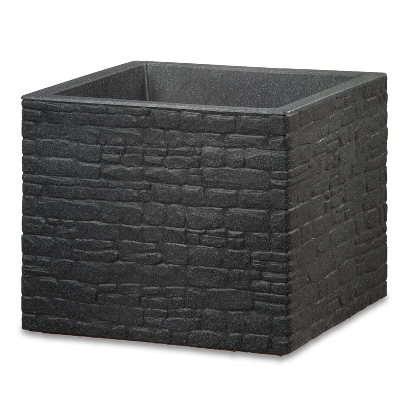 Scheurich Planter, Stony Black, 40 - Image 1