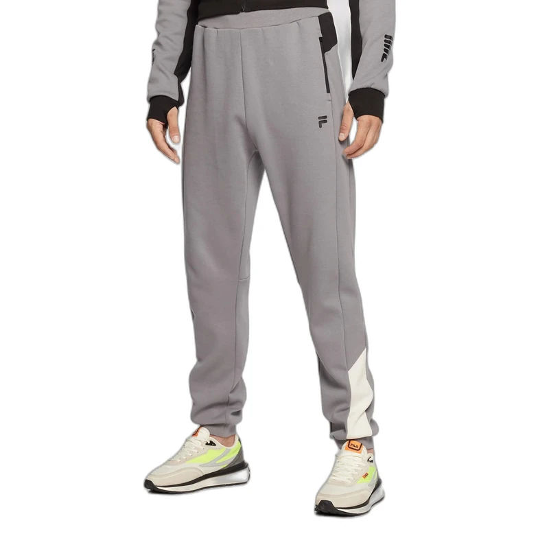 FILA Men's Rabaul Slim Fit Pants Slacks, Night Owl-Moonless Night-egret, S