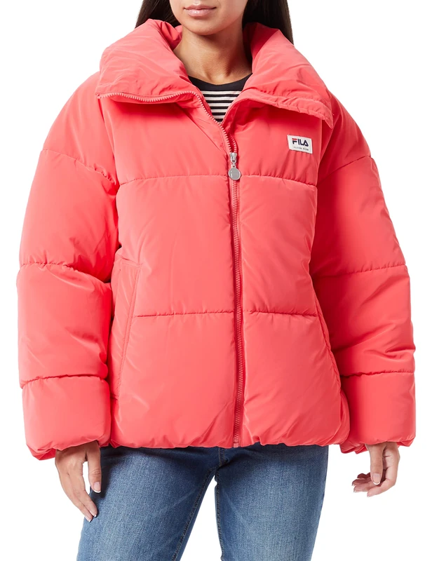 FILA TRILJ Women's Puff Jacket Padded, Teaberry, L