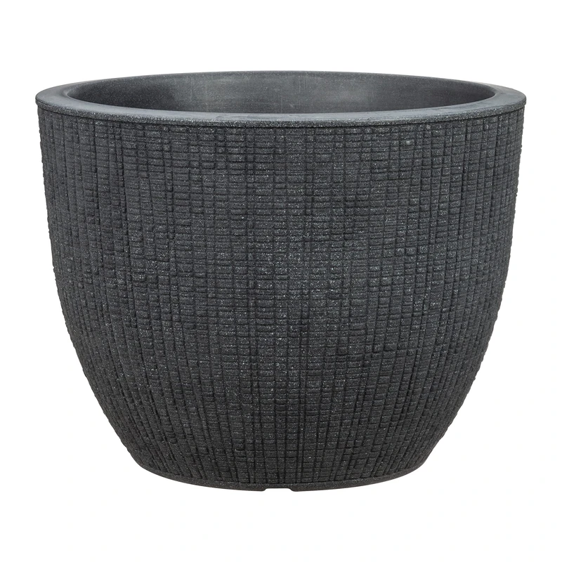 Scheurich Planter, Stony Black, 36.09 - Image 1