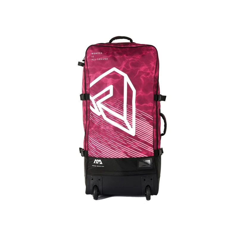 Aqua Marina Premium Luggage with Rolling Wheels - 90L Raspberry/Black
