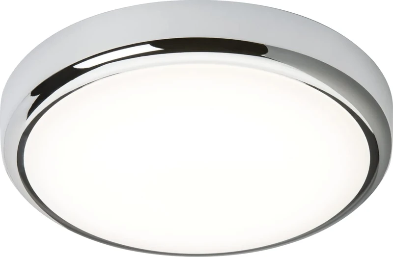 Knightsbridge LED Bathroom IP65 14W CCT Adjustable Wall or Ceiling mounting Bulkhead Fitting with Chrome Trim 315mm BT14ACTCH, Silver