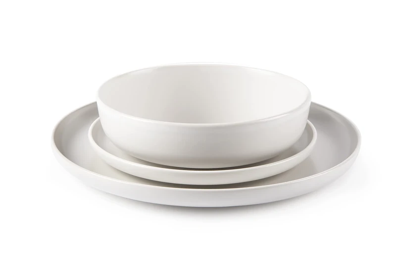 Excelsa Nordic Table Service 12 Pieces, Ceramic, White