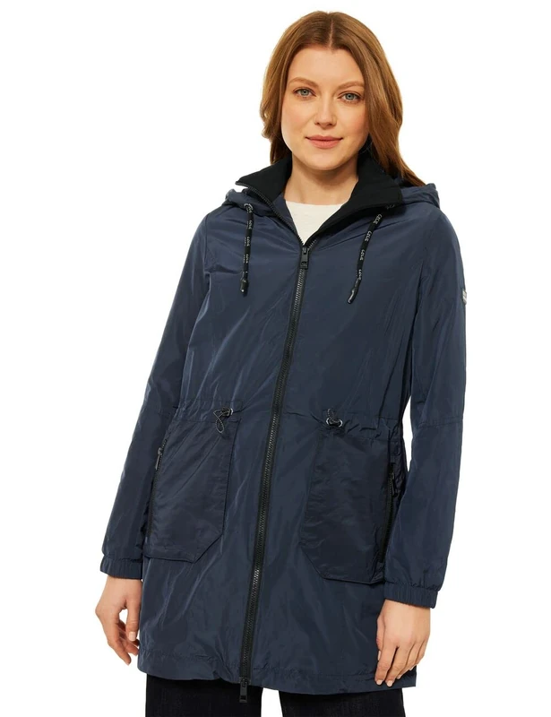 Cecil Women's 100712 Coat, Deep Blue, XS