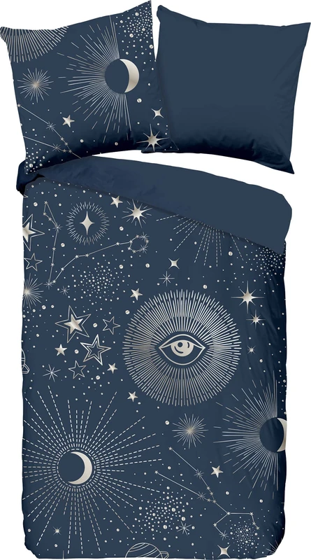 Good Morning Single Duvet Cover 135 x 200 cm No. 30205 Dark Blue