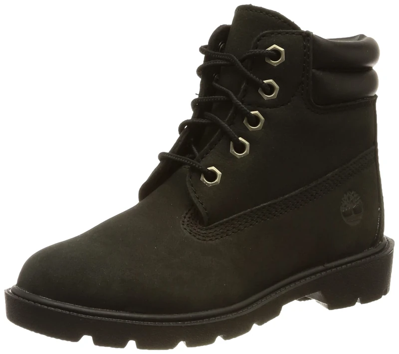 Timberland Unisex Children's 6 Inch Water Resistant Basic (Toddler) Ankle Boot, black, 7 UK