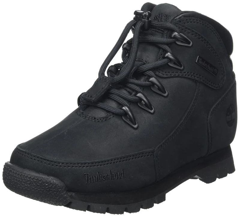 Timberland Unisex Kids Euro Rock (Junior) Chukka Boot, Black, 5 UK