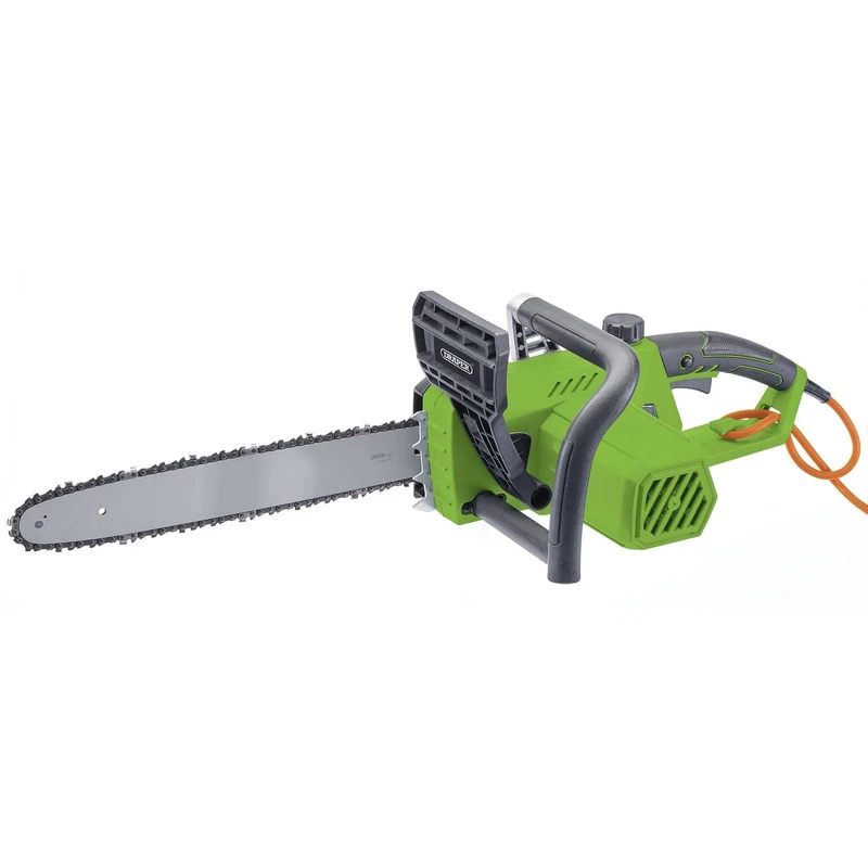Draper 1800W Electric Chainsaw 230V | 10m Power Cable| 350mm/14 Oregon Bar® | Quick-Change Chain | Automatic Chain Lubrification| Prunning Gardening Tool | Powerful Tree Cutter | 70279 - Image 1