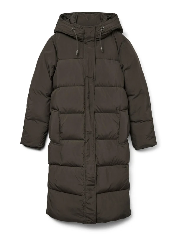 VERO MODA Female Coat Vmericafully Long Down Jacket Noos, beige, XS