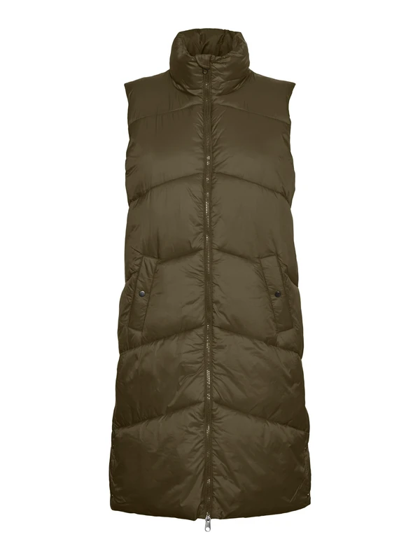 Vero Moda Women's Vmuppsala 3-4 Waistcoat Noos Jacket, Dark Olive, L