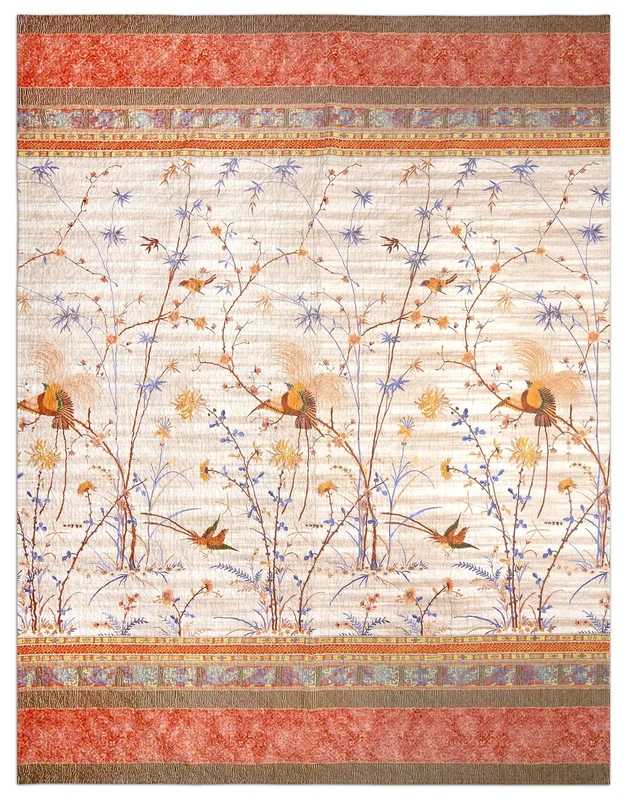 Bassetti Bedspread, 57 Threads per cm², Filling: 100% Pure Cotton, Beige, 265x255 cm