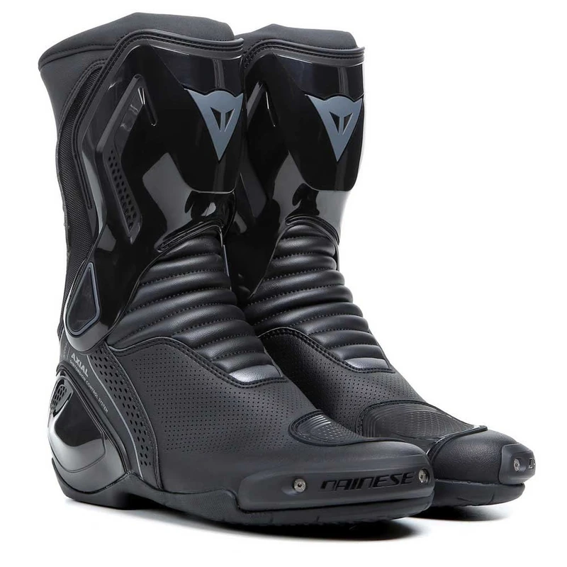 Dainese - Nexus 2 Air Boots, Motorcycle Boots With Protections, Perforated Inserts For Ventilation, Anti-Distortion System, Motorcycle Shoes For Men, Black, 43