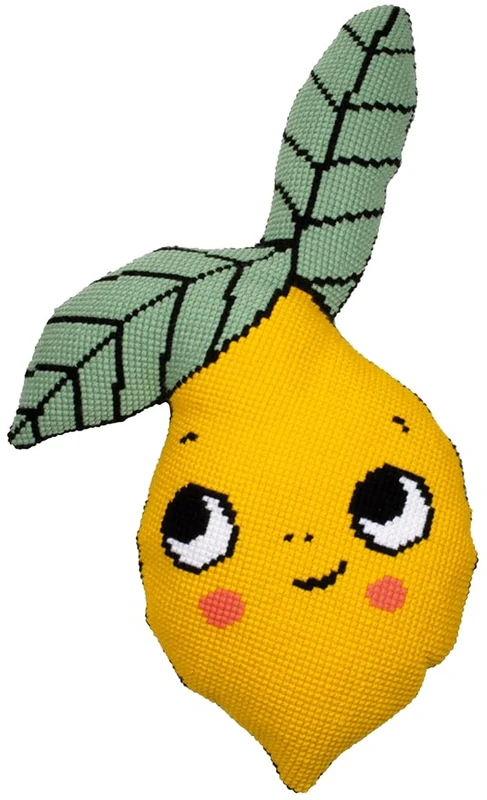 Vervaco Cross Stitch Cushion Kit with Eva Sheep Back Lemon