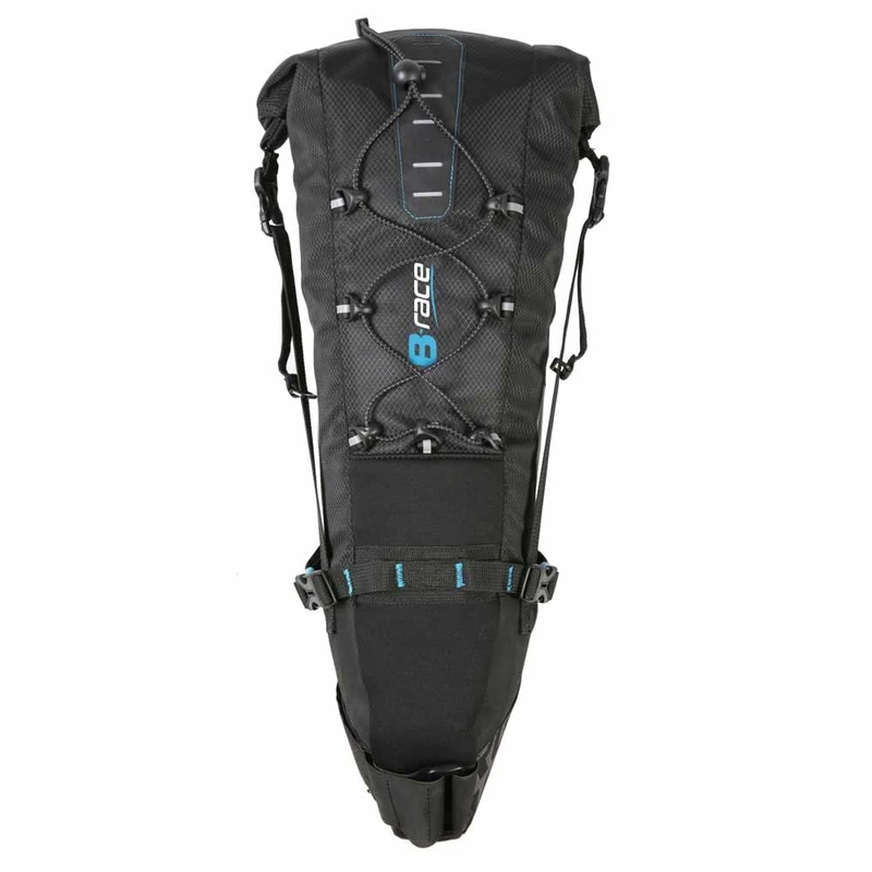 B-RACE IVB155, Saddle Bag BIKEPACKING 10L Unisex-Adult, Black, 51x11.5x14.5 - Image 1