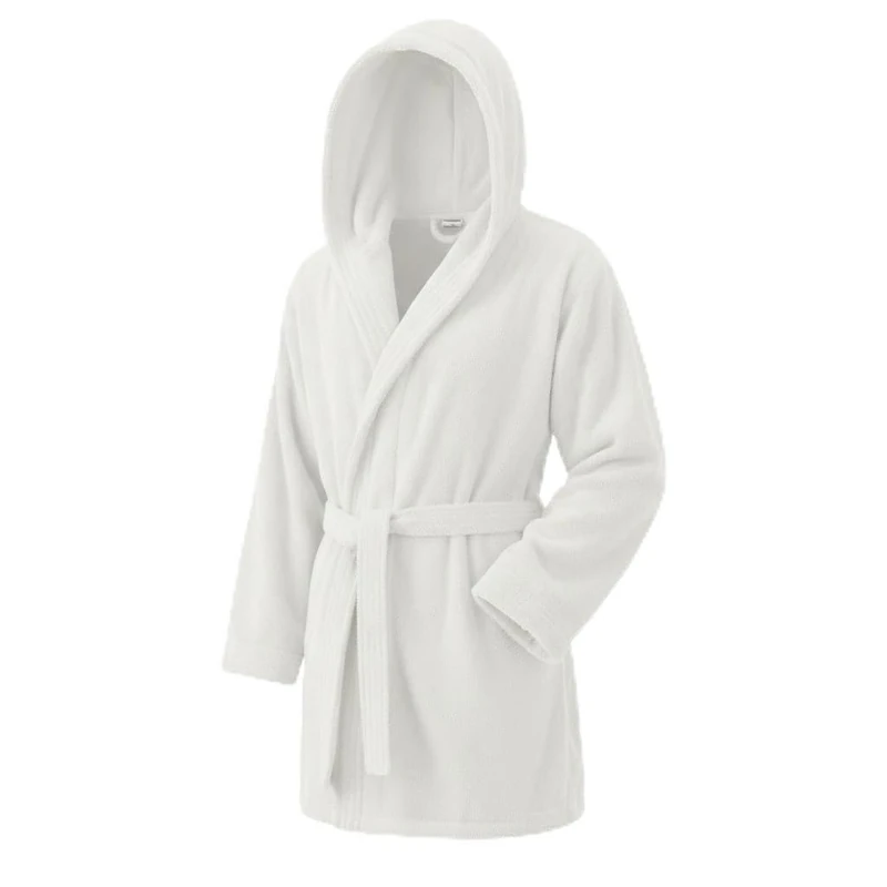 Top Towels Unisex Bathrobe with Hood 100% Cotton 500 g/m2 Terry Bathrobe