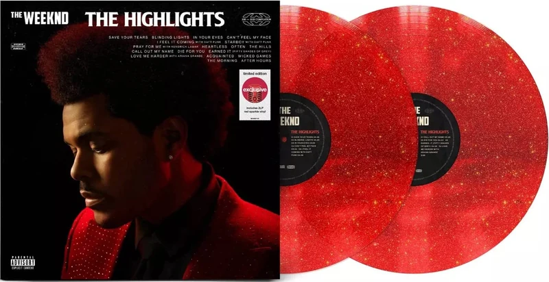 The Weeknd The Highlights Red Sparkle Vinyl - 2LP Records - Image 1