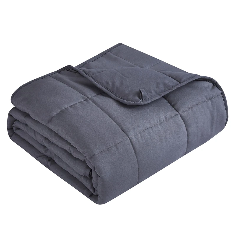 Topcee Weighted Blanket for Adults (12 lbs, 60" x 80") Queen Size Soft Cooling Heavy Blanket Sleeping, Apply to 110-130 lbs Body, Thick Breathable Blanket with Glass Bead, Easy Care