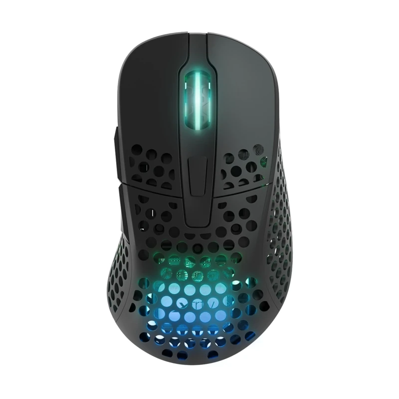 Xtrfy M4 - Wireless Gaming Mouse - Superlight and Optimised for E-Sports - with 2.4 GHz Radio and RGB Lighting - Adjustable Ergonomic Design for Right-Handers - Rechargeable, Black