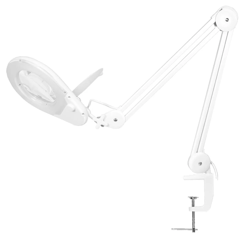 LogiLink WZ0058 Magnifying Lamp with Clamp Bracket, 5 Dioptres