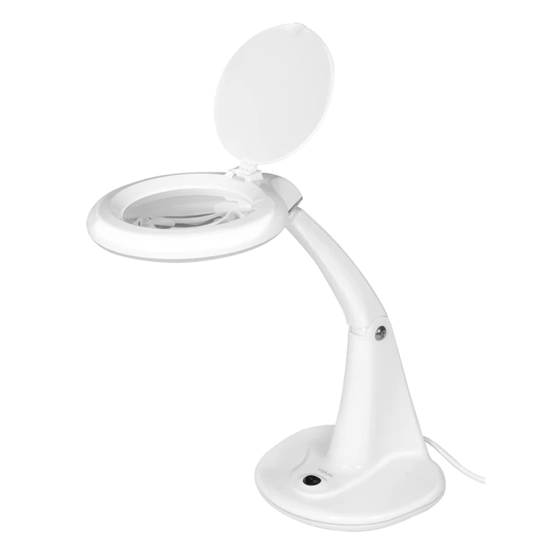 Logilink WZ0059 Magnifying Glass Desk Lamp 3 & 12 Dioptre White - Image 1