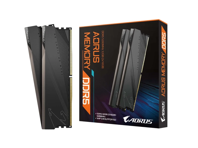 Gigabyte Aorus 32GB (2x16GB) Dual Channel (DDR5 5200/1.1v) - GP-ARS32G52D5 Black
