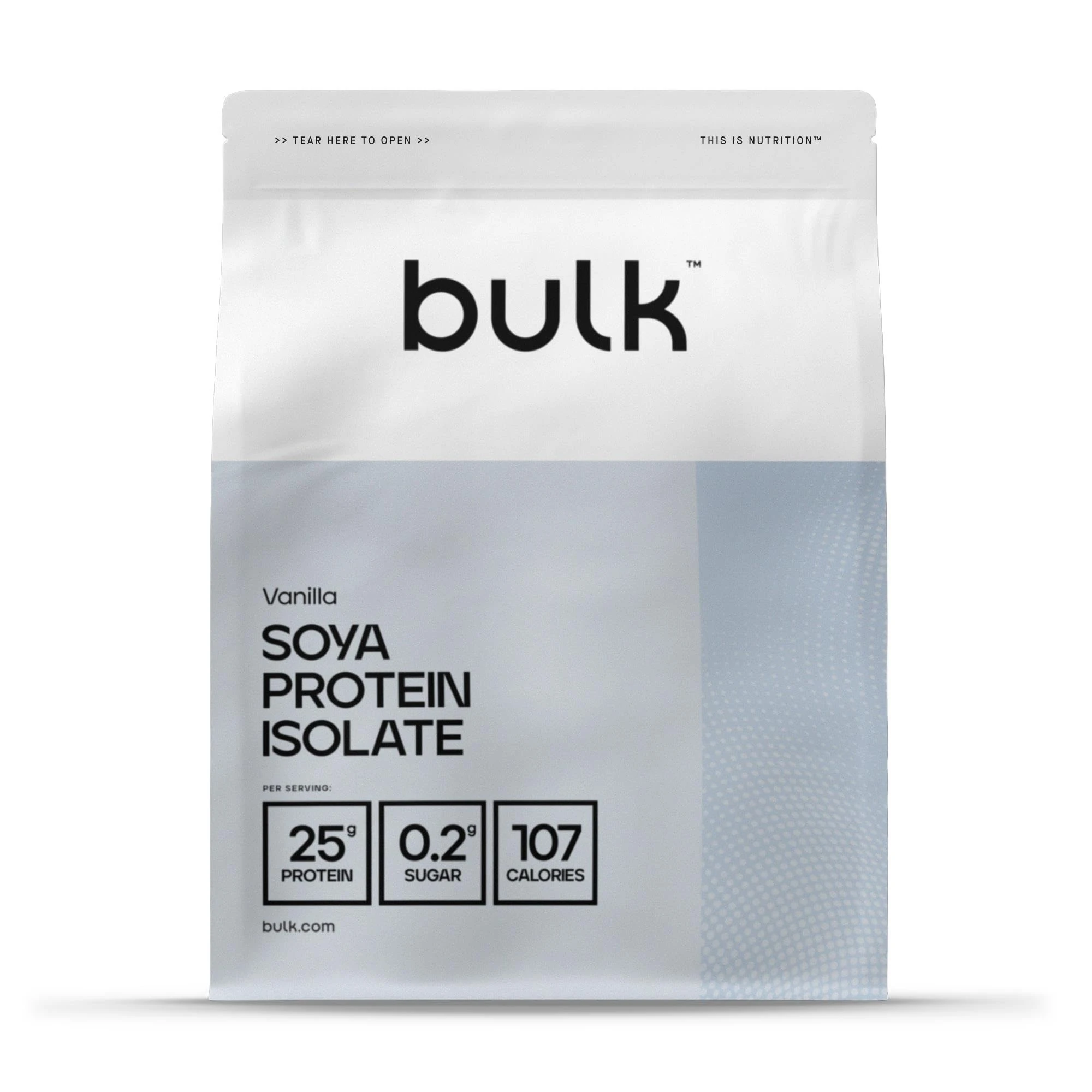 Bulk Soya Protein Isolate Powder, Vegan Protein Shake, Vanilla, 2.5 kg