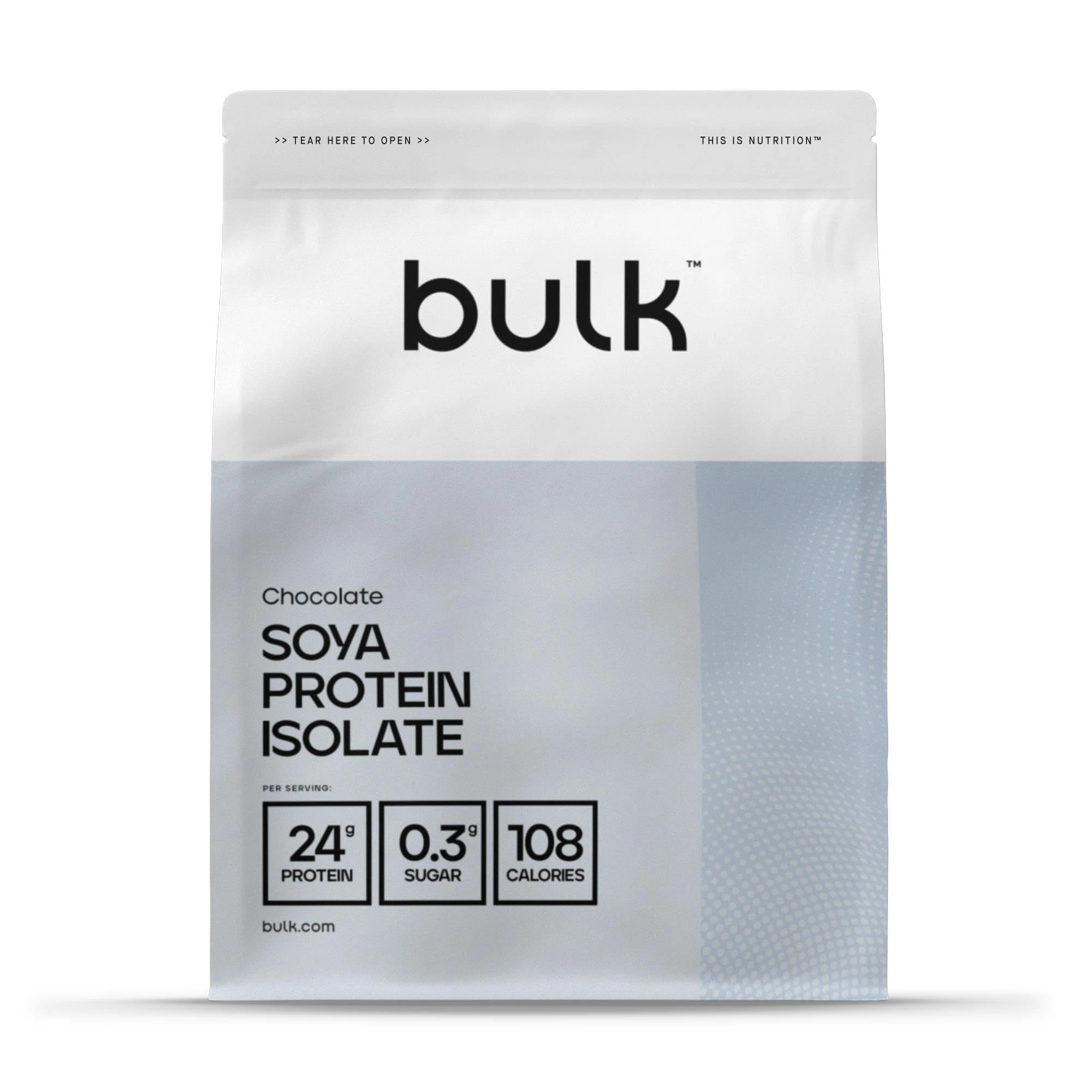 Bulk Soya Protein Isolate Powder, Vegan Protein Shake, Chocolate, 1 kg