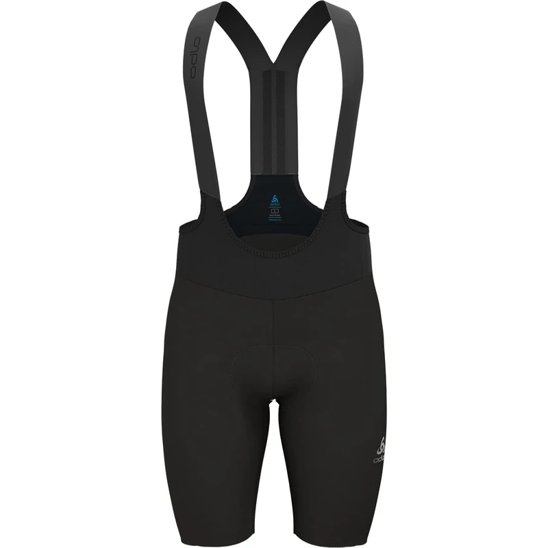 ODLO Men's Zeroweight Chill-Tec Pro bib Shorts, Black, L