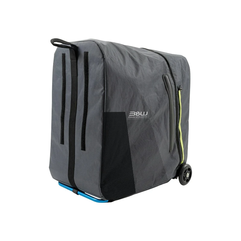 B&W International GmbH Foldon.bag Pack Bicycle Bag (Bag for Folding Bikes, Includes Gym Bag for Accessories, Transport Bag with Aluminium Frame, Trolley, Maximum Load 17 kg),Grey/Black - Image 1