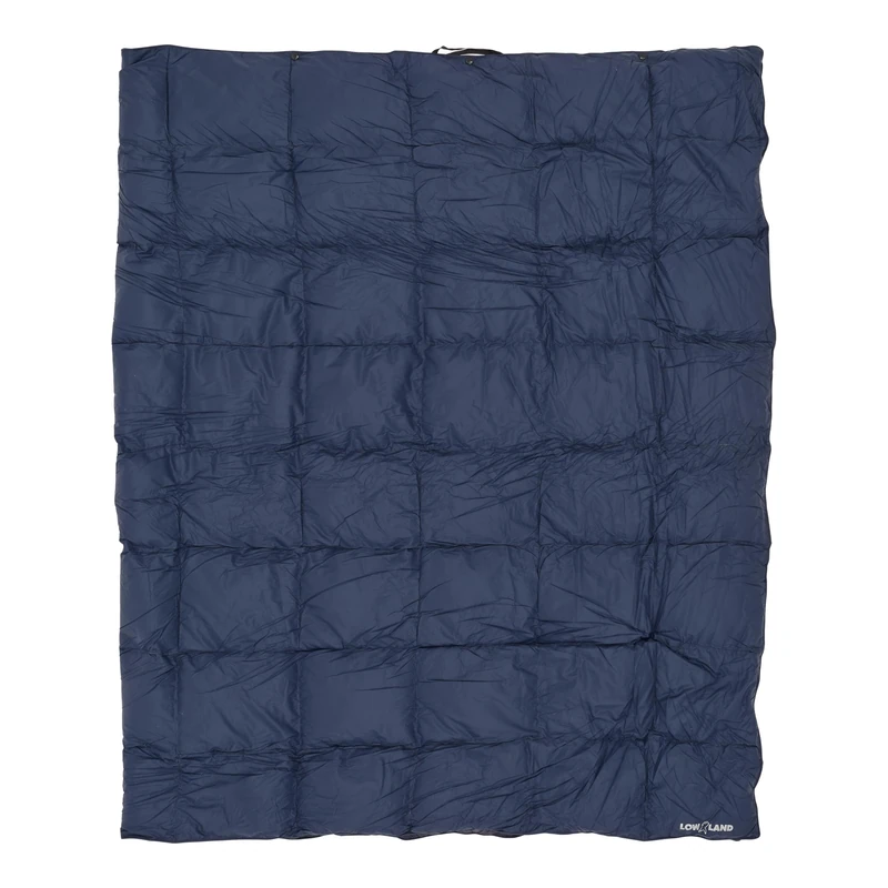 LOWLAND OUTDOOR Unisex Adult Travel Blanket, Navy Blue, 210 x 140 cm