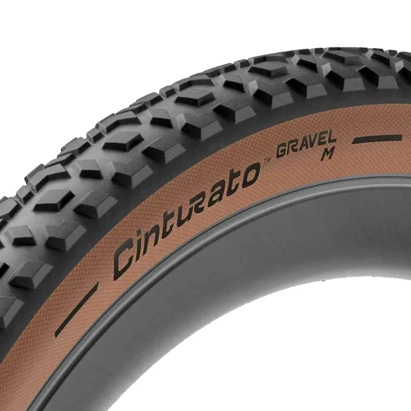 Pirelli Cinturato Gravel M Bike Tyre, Size 50-622, Classic Tan Wall