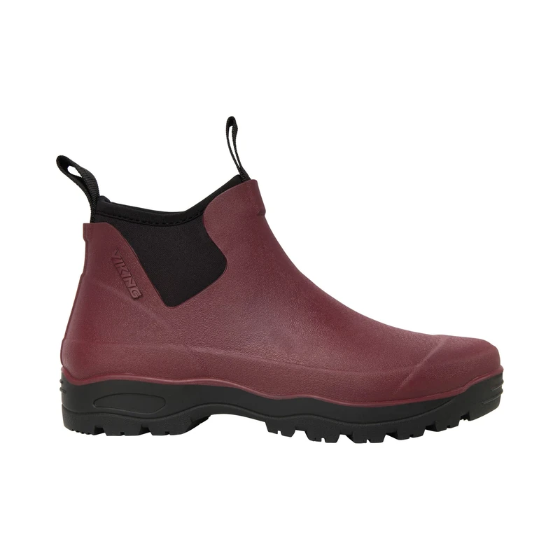 Viking Women's Hovin Neo Low Rain Boot Wine Black 6.5 UK